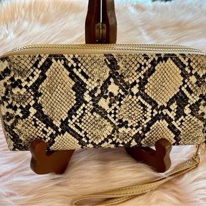 Double Snake Print Wallet